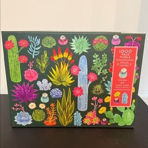 Galison Desert Flora 1000 Piece Jigsaw Puzzle with Shaped Pieces🔴2/$25🔴